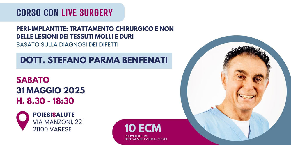 Corso peri-implantite con live surgery