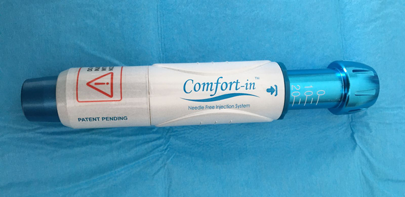 dentista anestesia senza ago con dispositivo Comfort-in
